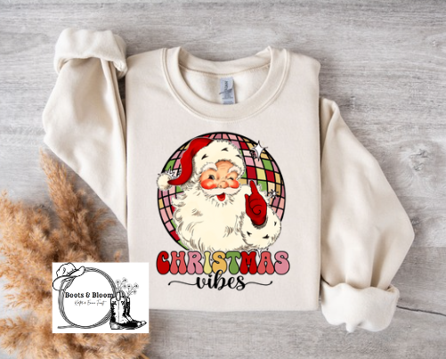 Christmas Vibes Crew Sweatshirt